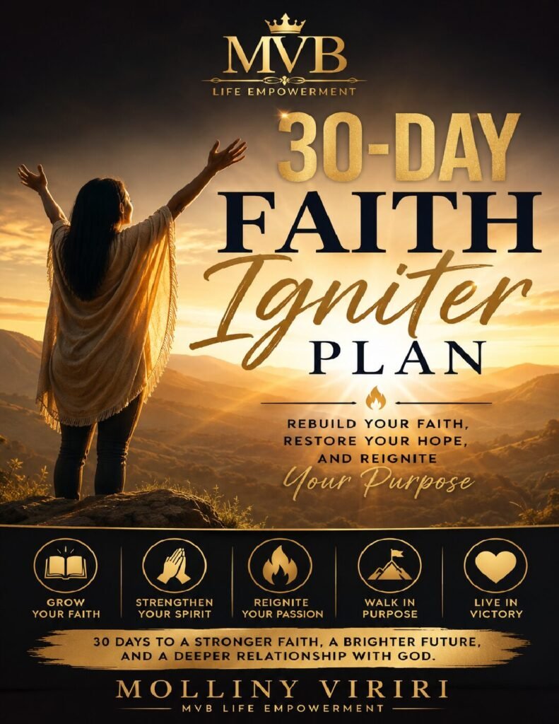 30-Day Faith Igniter Study Plan | Daily Devotional & Prayer Journal by MVB Life Empowerment